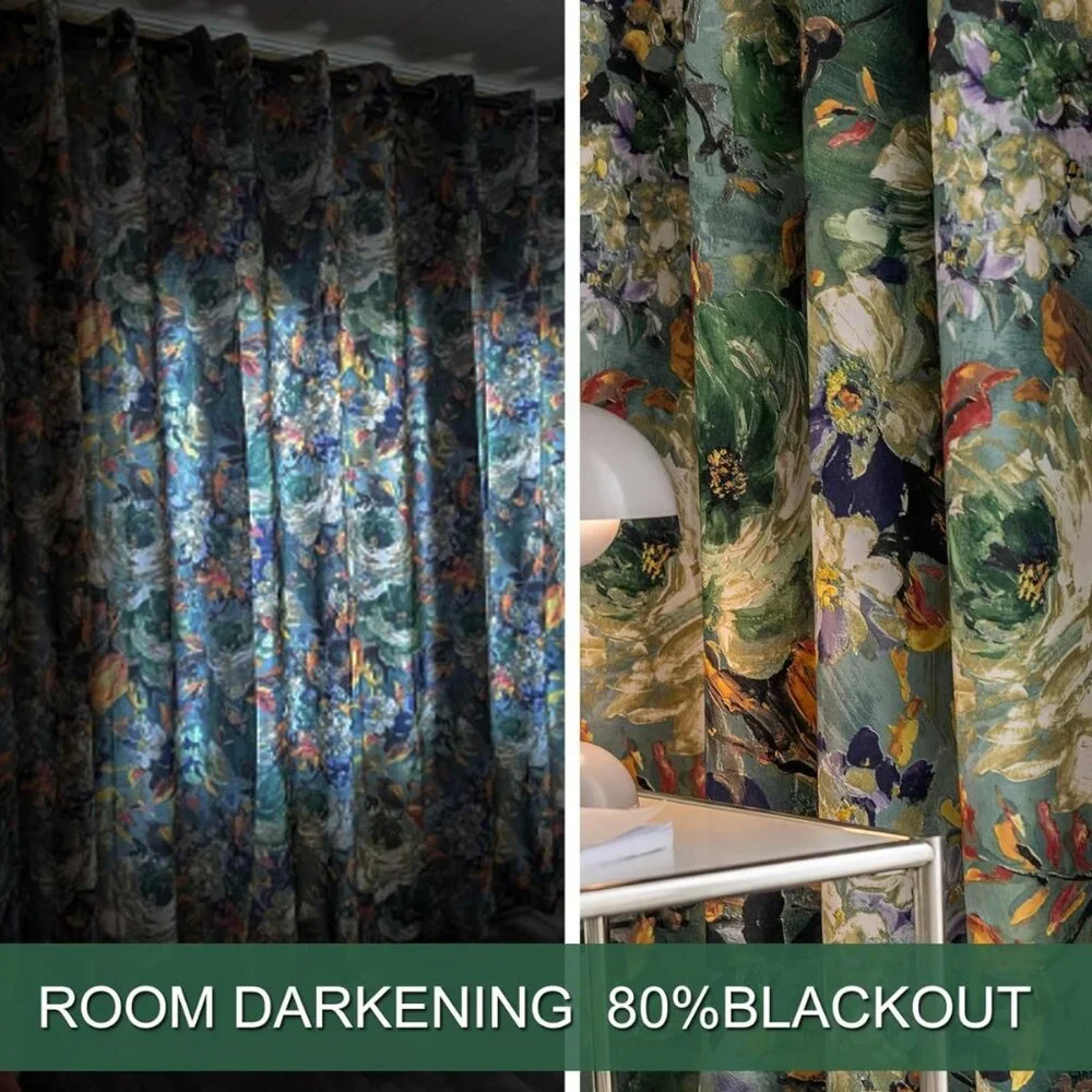 Flowers Curtains – 2 Panels, 54